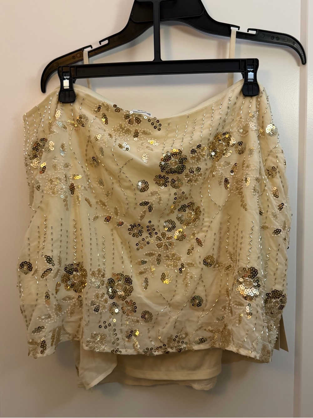 XL Embellished Beaded Ivory Cami Set - available in Medium and 2XL sizes - Picture 5 of 8